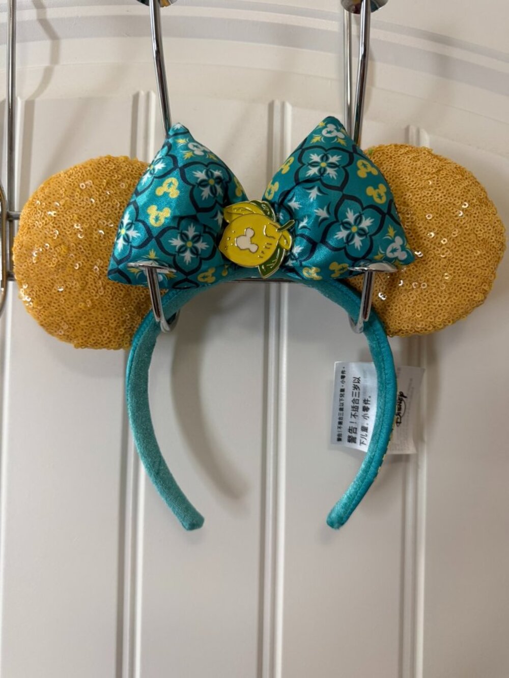 Disney EPCOT Italy Limoncello Yellow Sequin Ears